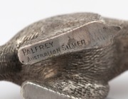 PALFREY of Melbourne antique Australian silver kangaroo statue, circa 1900, stamped "PALFREY, AUSTRALIAN SILVER", 7cm high, 132 grams. - 2