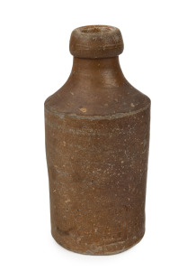 THOMAS FIELD of Sydney, antique pottery ginger beer bottle, circa 1850s, ​​​​​​​impressed "T. FIELD POTTERY, SYDNEY", 16cm high.