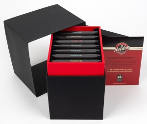 HOLDEN: 2021 Heritage Collection commemorative set of seven gold-plated pennies, comprising Holden EH/HD/HR/HK/HT/HG/HQ, in original case with CoA.
