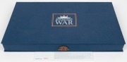 AUSTRALIANS AT WAR: Perth Mint 2003 silver proof set, in original display case with CoA, comprising five $2 2oz silver coins, five 1oz silver coloured rounds, and five replica miniature medals. - 2