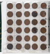 1917- 1959 HALFPENNY accumulation (90+) and 1940 - 63 PENNY accumulation (200+) in an album.