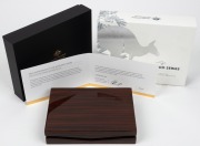 TEN DOLLARS - 5oz SILVER PROOF: 2018 RAM Kangaroo Series 25th Anniversary selectively gold-plated coin, in original case with CoA and box, limited edition 465/1993. - 2