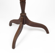 A rare and early Colonial blackwood wine table with reeded column and crab legs, Hobart origin, circa 1815, 79cm high, 38cm diameter. ​​​​​​​Note: Featured in "Australian Furniture, Pictorial History and Dictionary, 1788-1938" by Fahy & Simpson, plate 487 - 4