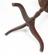 A rare and early Colonial blackwood wine table with reeded column and crab legs, Hobart origin, circa 1815, 79cm high, 38cm diameter. ​​​​​​​Note: Featured in "Australian Furniture, Pictorial History and Dictionary, 1788-1938" by Fahy & Simpson, plate 487 - 7