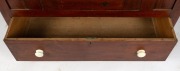 An antique Australian stained pine single door wardrobe with Paladian top and porcelain knobs, Barossa Valley, South Australian origin, circa 1850, 193cm high, 124cm wide, 56cm deep. - 4