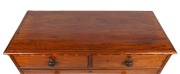 An exceptional and early Colonial Australian cedar chest of five drawers with rare tulipwood banding, cock beading and finely turned original knobs, New South Wales origin, circa 1835, stamped "C.T.". 118.5cm high, 119.5cm wide, 51cm deep. Note: illustrat - 3