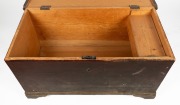 An antique kauri pine blanket box with Baltic pine secondary timbers, Barossa Valley, South Australian origin, 19th century, 55cm, 113cm wide, 56cm deep. - 2