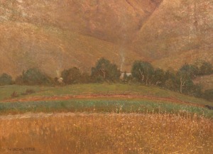 WILLIAM LISTER LISTER (1859-1943), Jamberoo, South Coast, oil on canvas, signed lower left "W. Lister Lister", an impressive 127 x 170cm, 145 x 188cm overall. PROVENACE: Leonard Joel Auctions Melbourne 23 May, 1979, lot 537.
