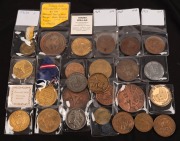 1929 Western Australia Centenary, bronze medals (6) and 1979 150th Anniversary medals (3); mixed condition; in a small box together with a range of similar items incl. 1970 Cook by Meszaros (2), 1970 Sutherland Shire Cook medallion, etc. (Total: 24 items)