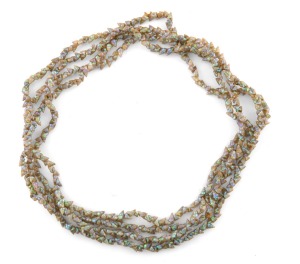 Tasmanian mariner shell bead necklace, 20th century, an impressive 175cm long.
