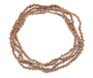 Tasmanian mariner shell bead necklace, 20th century, an impressive 170cm long.