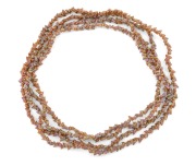 Tasmanian mariner shell bead necklace, 20th century, an impressive 170cm long.