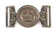 CONVICT DEPARTMENT senior officer's belt buckle, 19th century, ​​​​​​​9.5cm wide overall.