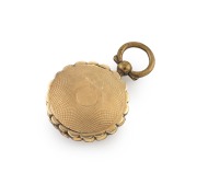 RUNNYMEDE TASMANIA antique gold locket with rare hand-coloured miniature daguerreotype portrait of a lady (Bayly?), mid 19th century, 3.5cm high overall. PROVENANCE: Bayly family by descent. - 2