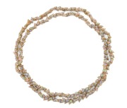 A Tasmanian mariner shell bead necklace, 120cm long.