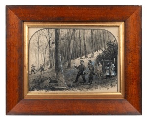 EDWARD ROPER (1830-1909), We Took to our Heels & Ran, watercolour and gouache, signed lower right "E. Roper", 16 x 21.5cm, 26 x 32cm overall.