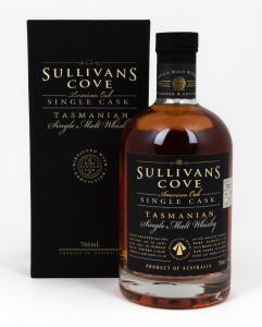 SULLIVANS COVE Tasmanian Single Cask Malt Whisky (American Oak), Barrel No. TD0237, Bottle No. 141/193, filled on 18/01/2008, decanted on 4/3/2020, 700ml, (one bottle) in original box.