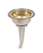 HARDY BROS. rare antique Australian silver wine funnel with gilt wash interior, stamped "H.B. STG," and "HARDY BROS.", 13.5cm high, 159 grams.