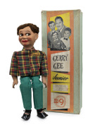 GERRY GEE JUNIOR ventriloquist doll in original box, circa 1960s, 54cm high. - 2