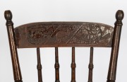 "KANGAROO CHAIRS" harlequin set of four pressed back Australian dining chairs by Melbourne Chair Company, early 20th century - 4