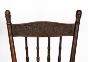"LYRE BIRD CHAIRS" pair of pressed back Australian dining chairs by Melbourne Chair Company, early 20th century - 2