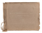 R.A.C.V. DEPENDABILITY TRIAL, MARCH 19th-26th, 1927: Impressive period photograph album depicting competitors in action, town scenes etc., many with captions, in original album. Inspection will reward.