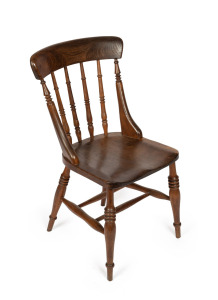 GEORGE PEDDLE antique blackwood chair with jawbone supports, Tasmanian origin, circa 1900,