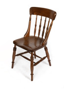GEORGE PEDDLE antique Australian blackwood chair with fine ring turnings, Tasmanian origin, circa 1900. - 2