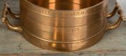An exceptional set of three Imperial Standard measures, Bushel, Half Bushel and Peck, solid cast brass, 19th century, engraved "VICTORIA, J. M'EWAN & Co. LONDON AND MELBOURNE", housed in two original timber cases, Bushel measure 24cm high, 67cm across the - 5