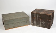 An exceptional set of three Imperial Standard measures, Bushel, Half Bushel and Peck, solid cast brass, 19th century, engraved "VICTORIA, J. M'EWAN & Co. LONDON AND MELBOURNE", housed in two original timber cases, Bushel measure 24cm high, 67cm across the - 7