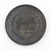PORT PHILIP FARMERS ASSOCIATION INSTITUTED 1848, Fresh Butter Second Price Medallion, awarded to Mrs A. McCracken, 1854, struck in bronze, (38mm). - 2