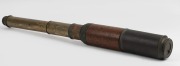 DIXEY antique English expandable telescope, 19th century, ​​​​​​​expands to 69cm.