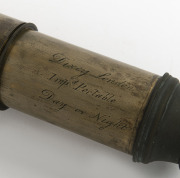 DIXEY antique English expandable telescope, 19th century, ​​​​​​​expands to 69cm. - 2