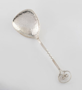 SARGISON'S of Hobart, Australian sterling silver jam spoon, 20th century, stamped "Sargisons Stg.", 12cm long, 20 grams