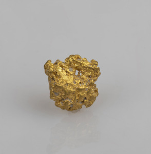 Gold nugget specimen, 11mm across, 1.9 grams