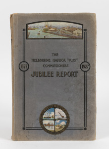 'A Jubilee History Of The Melbourne Harbor Trust - 1877 to 1927' by Benjamin Hoare, published 1927 by Peacock Bros. Pty. Ltd., Bourke Street, Melbourne, 475 pp. with four fold-out maps.