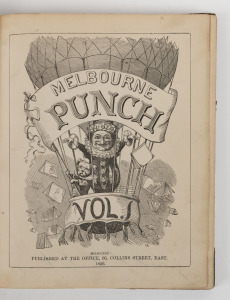 Melbourne Punch Volume I, half-morocco, 1856.