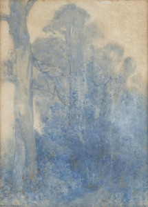 ANDREW McLINTOCK (1869-1922), Blue Gums, watercolour, signed lower left "A. McLintock, 1918", 34 x 24cm, 62 x 47cm overall.
