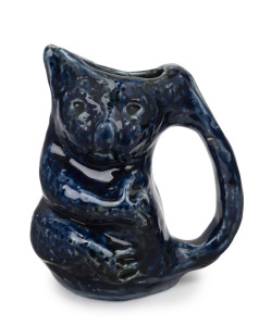 MERRIC BOYD (attributed) blue glazed pottery koala jug, 18.5cm high.