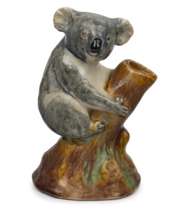 GRACE SECCOMBE Billy Bluegum pottery koala tree stump vase, ​​​​​​​20.5cm high