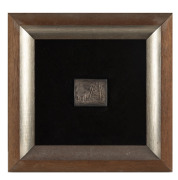 KEVIN CHARLES (PRO) HART (1928-2006) "Broken Hill" Australian silver ingot plaque, ​​​​​​​the ingot 6.5cm wide, framed and mounted, 31 x 32cm overall. - 2