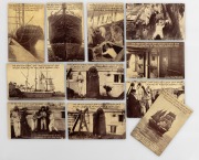 THE BRITISH CONVICT SHIP "SUCCESS", series of eleven unused postcards.