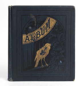 NEW ZEALAND FERN ALBUM. A collection of native fern specimens attractively displayed in a period blue bound album with notations and inscription "Ferns Of New Zealand Collected and Mounted By WILLIAM LAYDELL, 23/1/91",