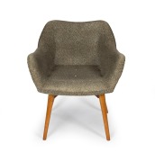 FEATHERSTON B210 vintage Australian armchair with original vinyl covering, circa 1950s, 75cm high, 65cm across the arms - 2