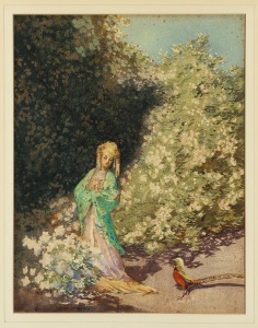 LIONEL LINDSAY (1874-1961), Spanish Lady, watercolour, signed lower left "Lionel Lindsay", 44 x 34cm, 74 x 59cm overall.