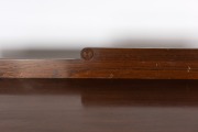 An early and rare Colonial Australian cedar inverted breakfront six legged sideboard, with casuarina inlay to the drawer fronts, finely turned legs, cross-banded edge, pine inlaid top and full cedar secondary timbers, Sydney origin, circa 1820. - 2