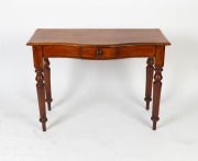 An antique Australian cedar single drawer hall table with serpentine front, circa 1880, 76cm high, 106cm wide, 50cm deep - 2
