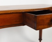 An antique Australian cedar single drawer hall table with serpentine front, circa 1880, 76cm high, 106cm wide, 50cm deep - 3