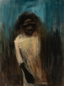 BERNHARD RUST (1929-2008), (untitled portrait of an Aboriginal Woman), oil on board, signed lower left "Bernhard Rust, '67", with gallery label affixed verso, 91 x 68cm, 107 x 84cm overall.