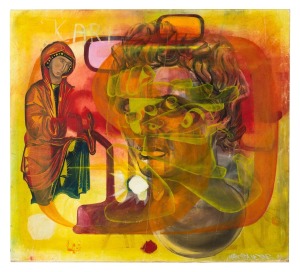 MARC DE JONG (1970 - ), The Safe Way. 1992, oil on linen, signed and titled verso, 81 x 89cm